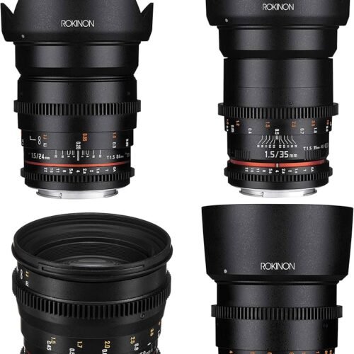 Combo de 4 Lentes MFT Rokinon T 1.5