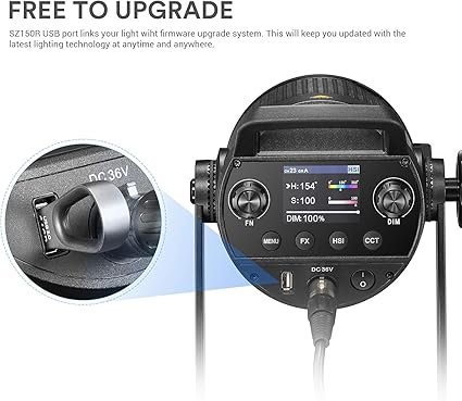 71sbvizF48L._AC_SX425_ Godox Luz de video LED RGB SZ150R, 150W